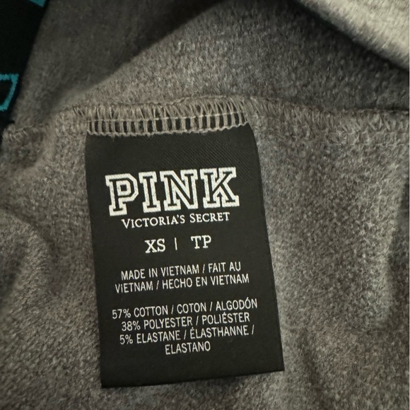 Pink Victoria’s Secret sweatpants joggers turquoise/black on /grey size XS - Picture 8 of 11